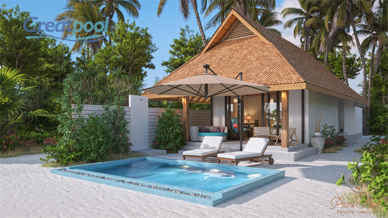 Maldives resort pool project