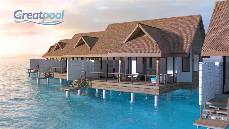 Maldives resort pool project