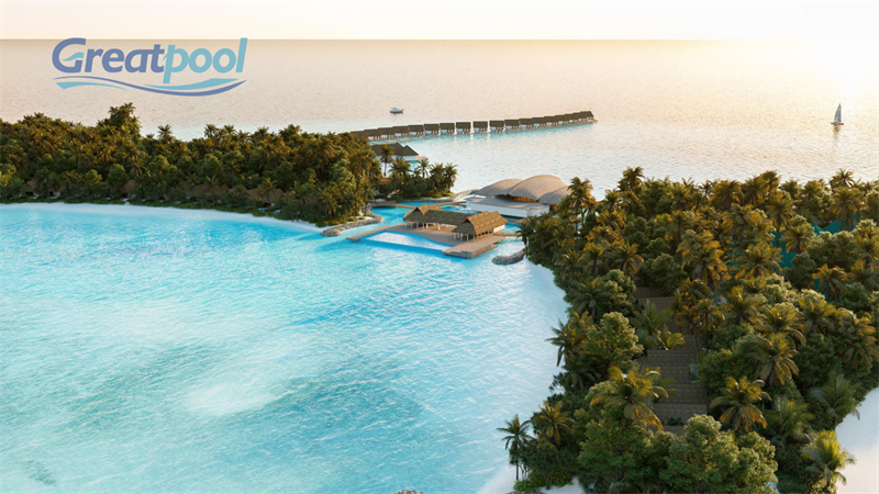 Maldives resort pool project