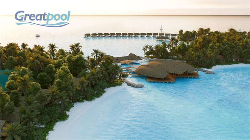 Maldives resort pool project